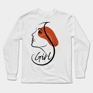 Cute Pink Girl Long Sleeve T-Shirt